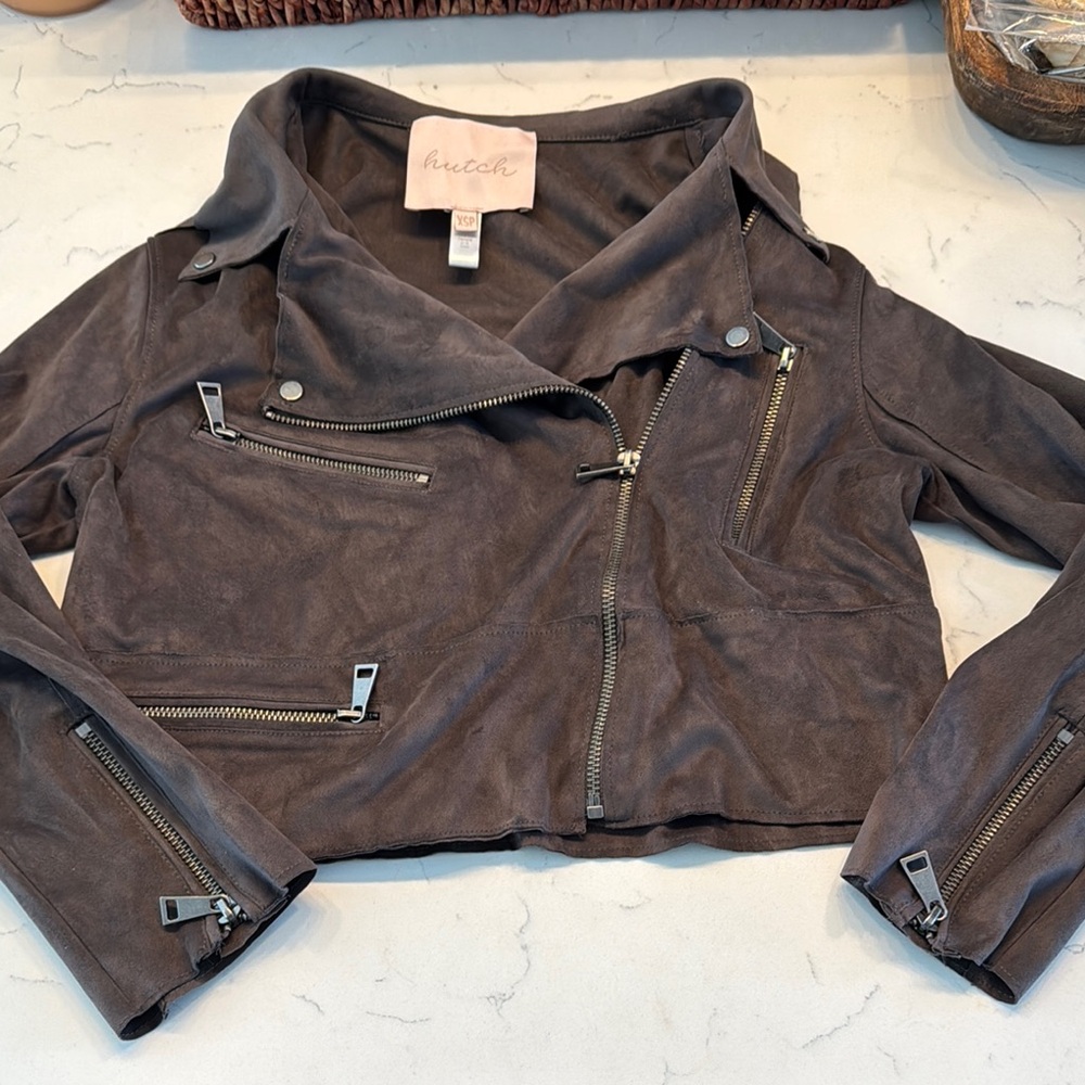 Hutch Women's Gray Suede Jacket